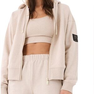 P.E Nation Cream Zip-Up Jacket